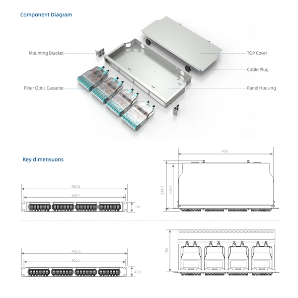 Low Noise Fiber Optic Distribution Cabinet for 5G Base Stations Bolivian Style 