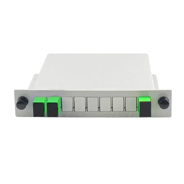 The main and secondary routers are connected via fiber optic cable 