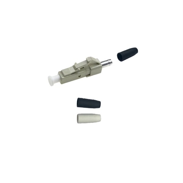 Where is the LC interface for fiber optic testing 