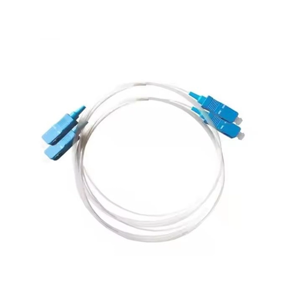 How to insert the fiber optic cable into the beam splitter 